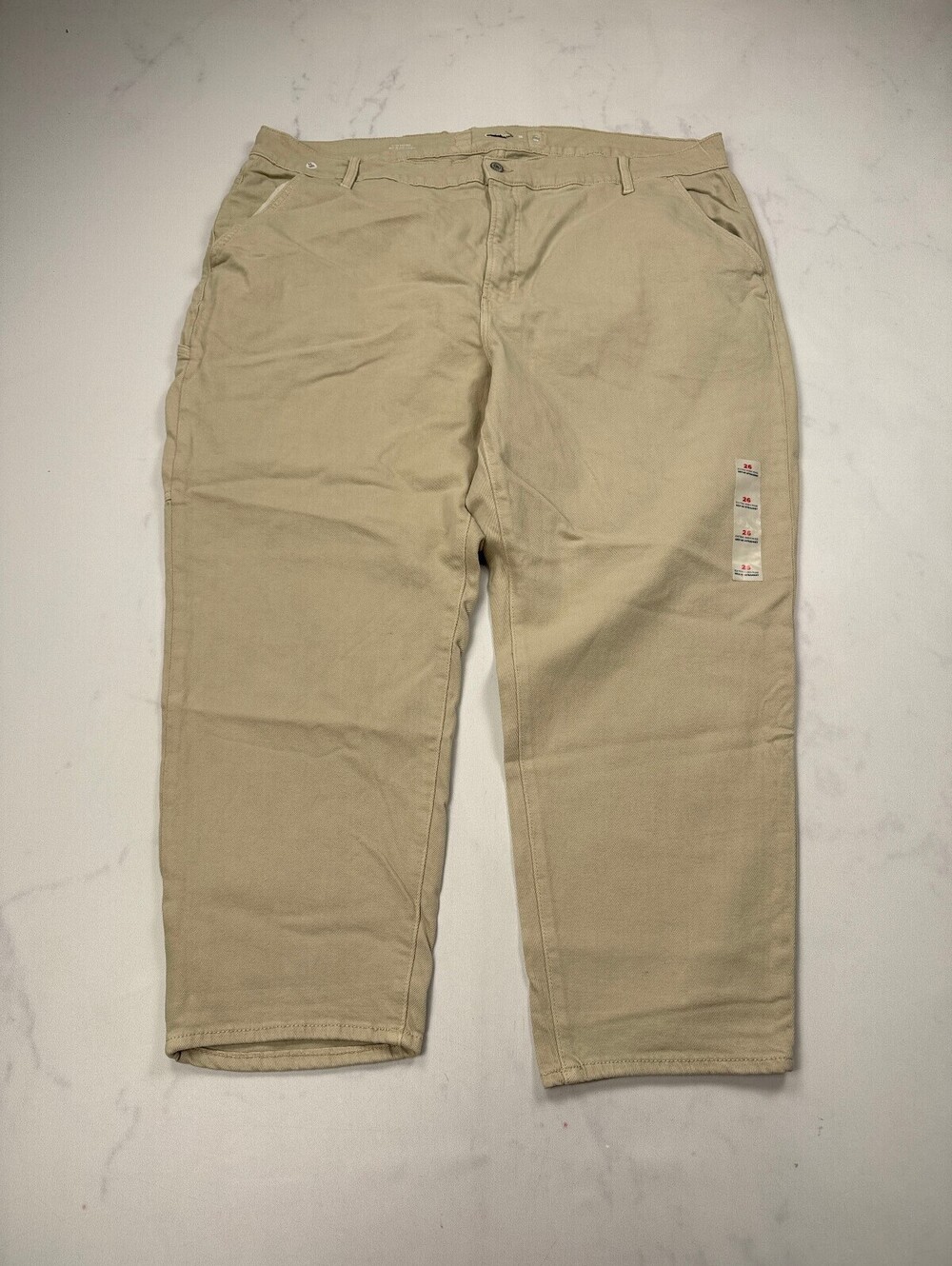 Old Navy Sky Hi Straight Khakis 90s VTG High Rise - Womens 26 Plus